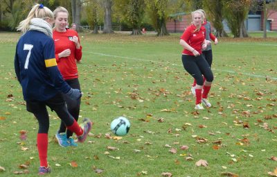 Women playing football