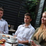 Exeter College Summer Programme Students in a cafe