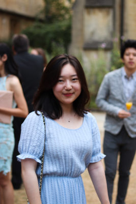 students at a formal in Front Quad